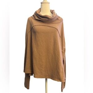 We the Free Oversized Cowl Neck soft Long Sleeve Dusty Rose Color Large